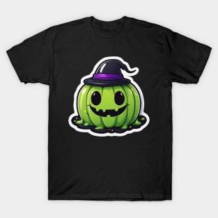 Cute Little Green Pumpkin Slime T-Shirt